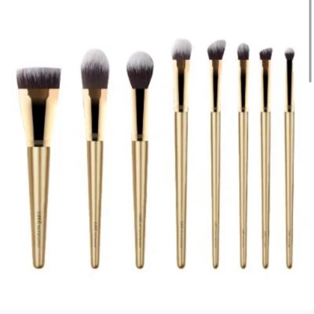 NEW Luxie Glitter and Gold Brush Set - Picture 1 of 1